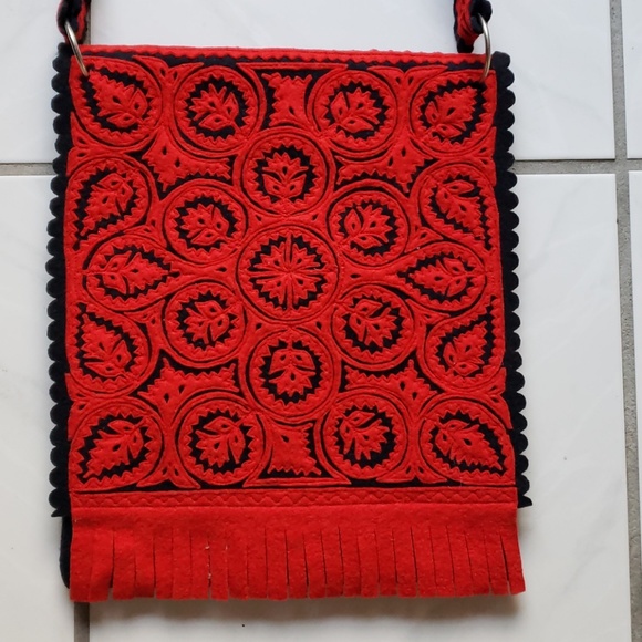 Unique vintage Hungarian shoulderbag w/strap - Picture 2 of 8